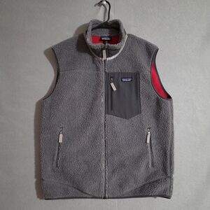 NWOT Patagonia Mens Gray Pile Sherpa Fleece Classic Retro-X Vest 23048 Size XL